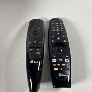 Lot 2 LG Magic Remote Smart TV Controllers AKB75855501 & Pointer Remote Tested